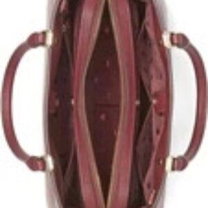 Kate Spade Burgundy Pebbled Leather Satchel